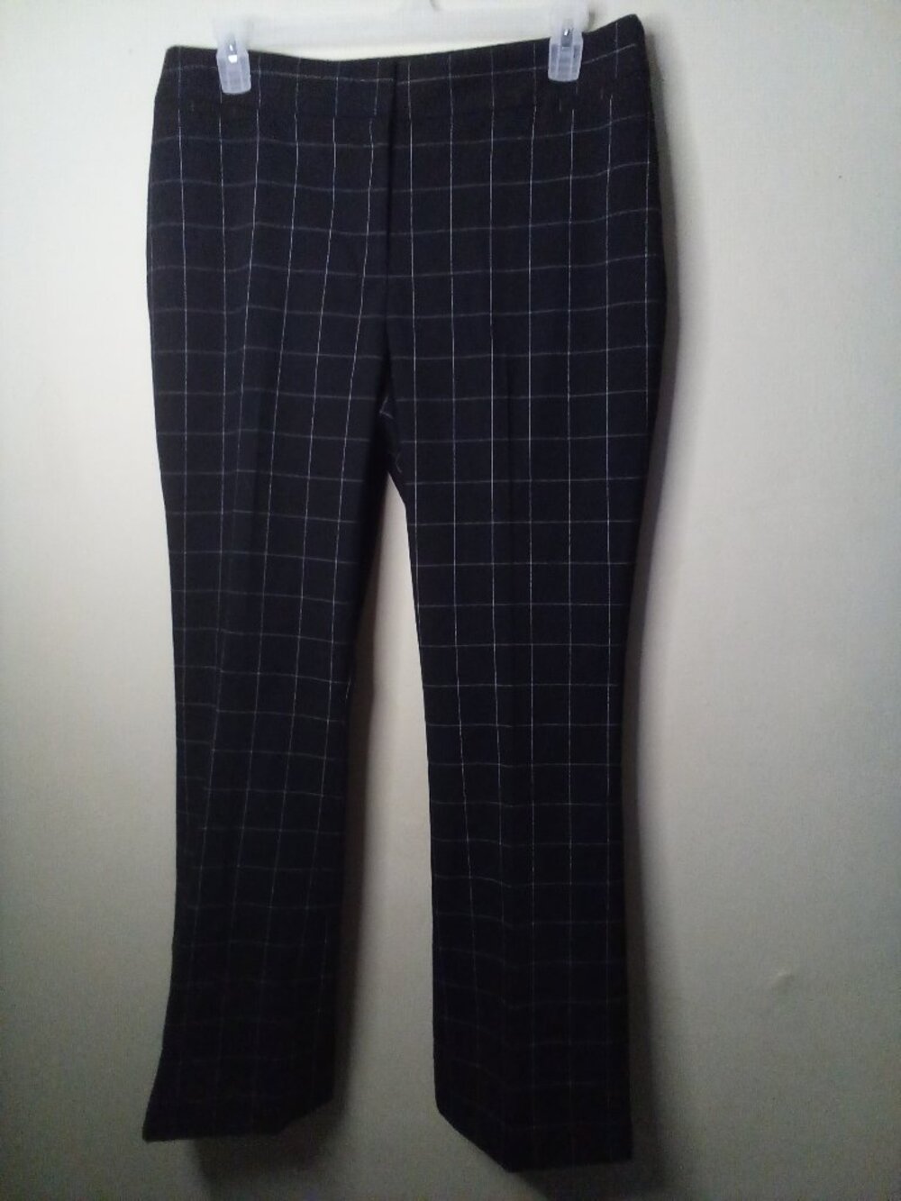 The Limited The Lexie Pants Women 14 Plaid Black White